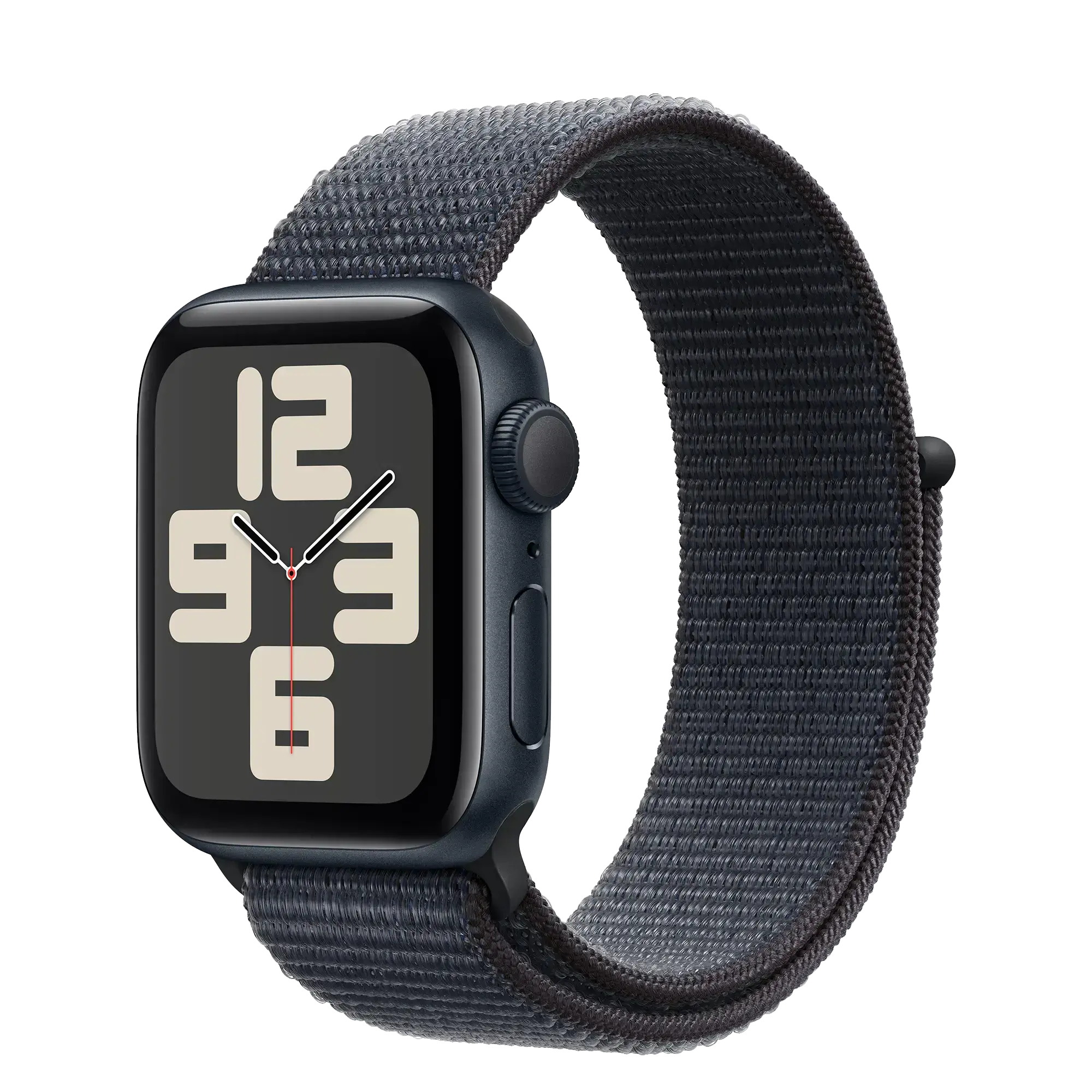 Apple Watch SE 2 2024 GPS + Cellular 44 mm Midnight Aluminum Case with Ink Sport Loop One Size (MXG33, MXGN3)
