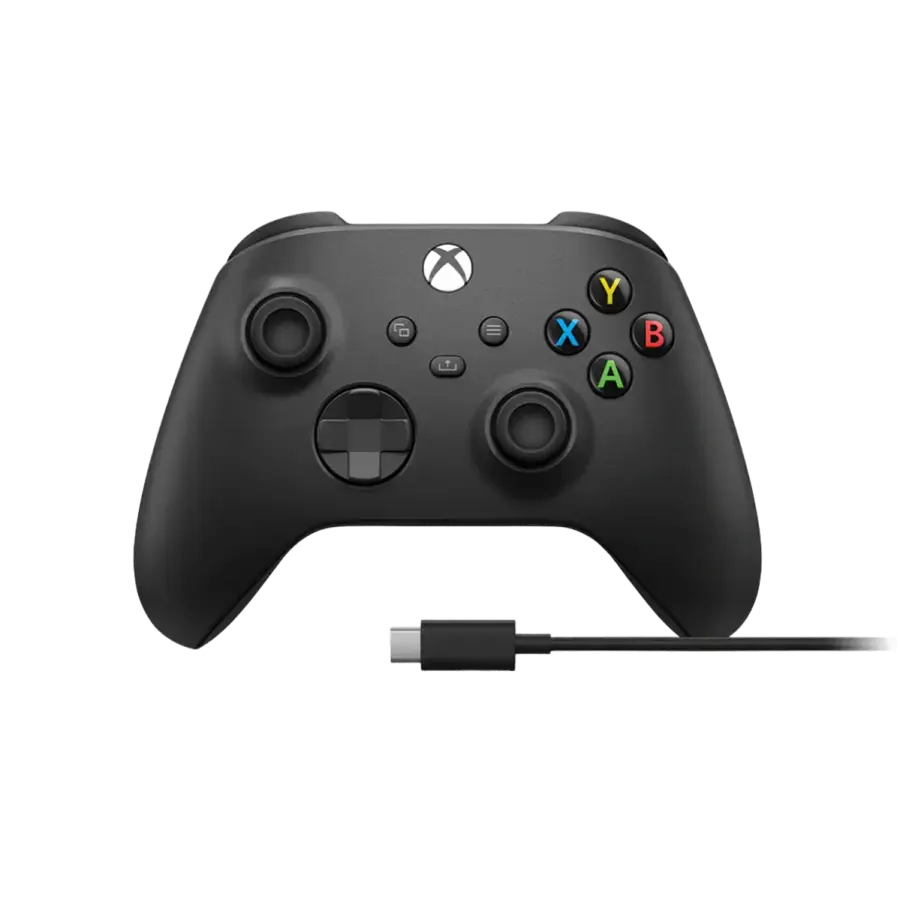 Бездротовий геймпад Microsoft Xbox Series X | S Wireless Controller - Carbon Black + USB Cable (XOA-0010, 1V8-00001, 1V8-00002)