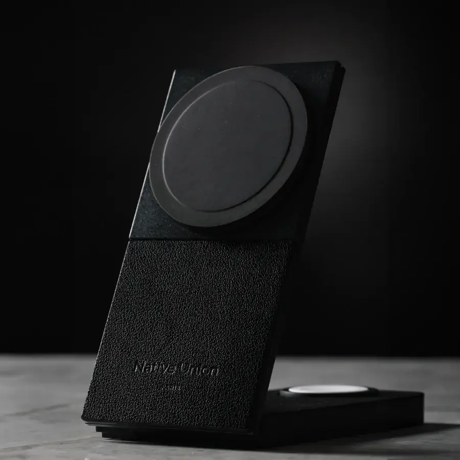 Беспроводное зарядное устройство для Native Union Rise 3-in-1 Qi2 Wireless Charger - Black (RS-3IN1-BLK-INT)