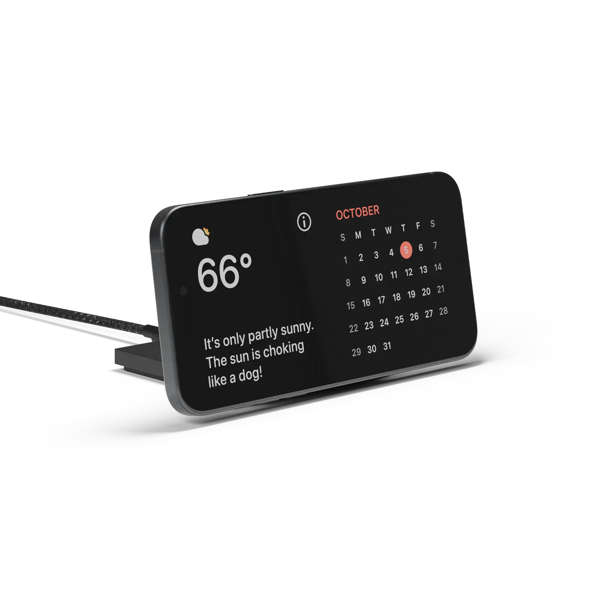 Беспроводное зарядное устройство для Native Union Rise Solo Qi2 Wireless Charger - Black (RS-SL-BLK)