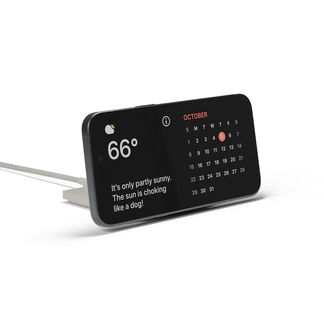 Бездротовий зарядний пристрій Native Union Rise Solo Qi2 Wireless Charger - Sandstone (RS-SL-SAN)