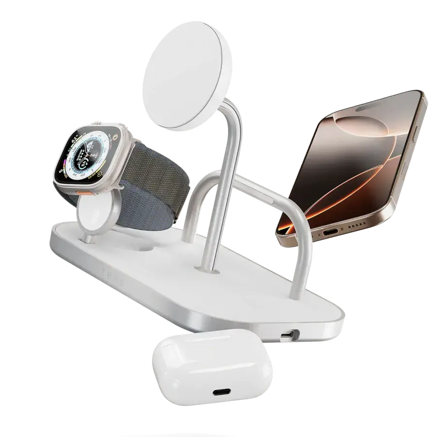 Бездротовий зарядний пристрій Zens 4-in-1 Wireless Charger - White (ZEDC29W/00)