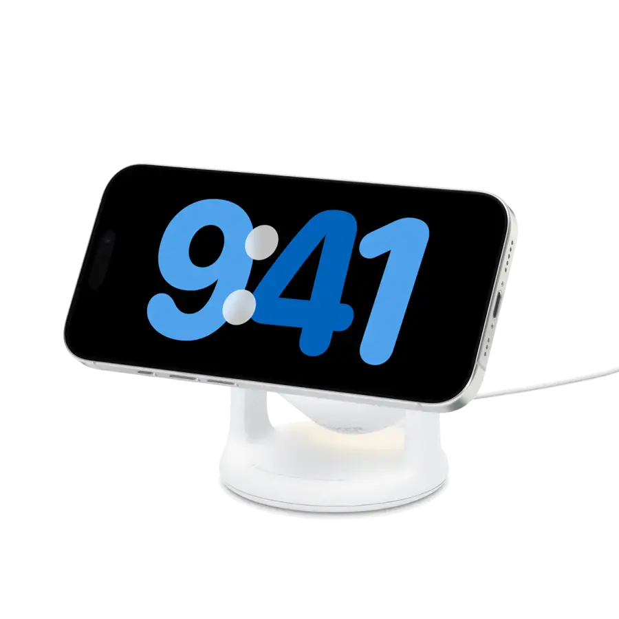 Бездротовий зарядний пристрій зі світлодіодним підсвічуванням Anker MagGo Wireless 40W PD Charger [Stand with Spotlight] (B25L0G21) EU Plug