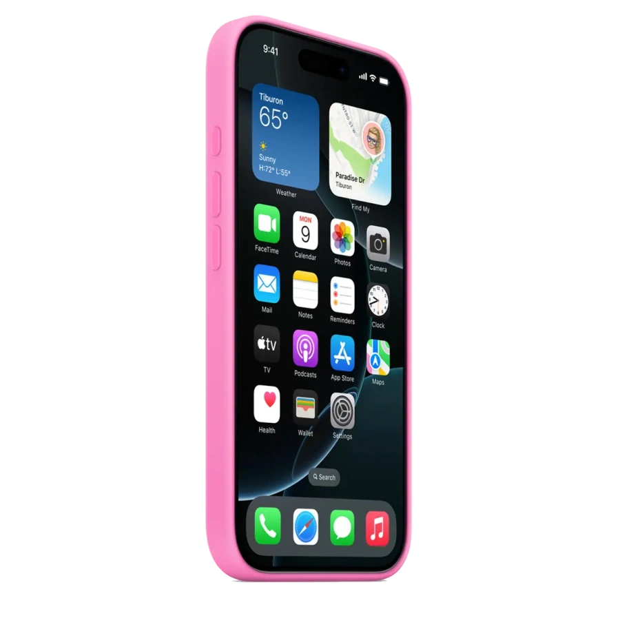 Чехол Apple iPhone 16 Pro Silicone Case with MagSafe Lux Copy - Peony