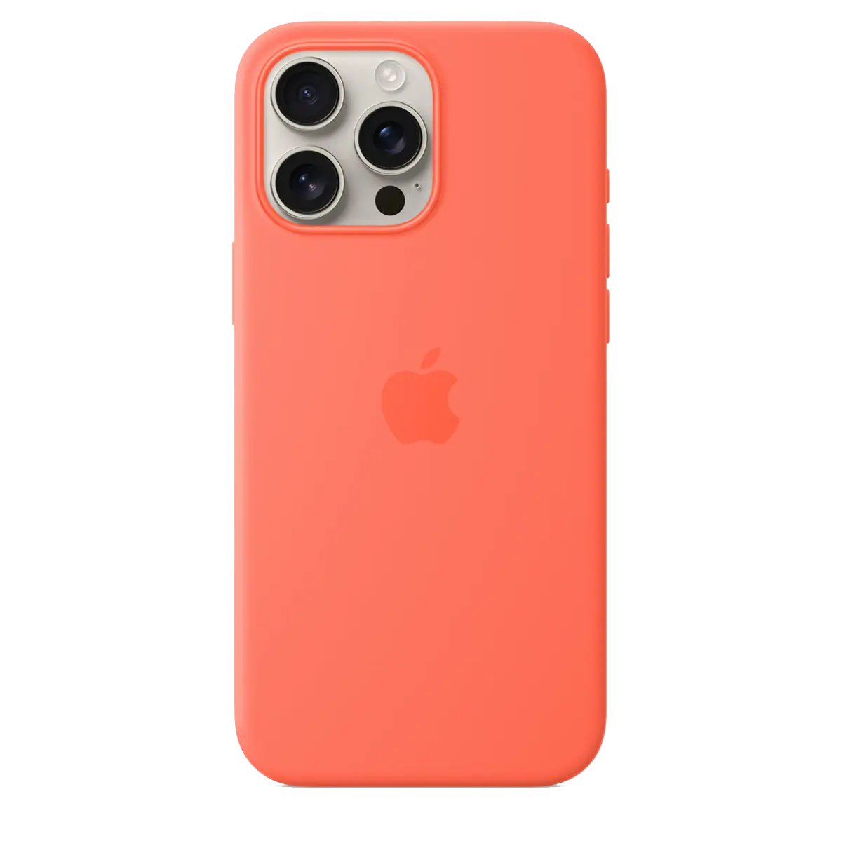 Чехол Apple iPhone 16 Pro Max Silicone Case with MagSafe Lux Copy - Tangerine