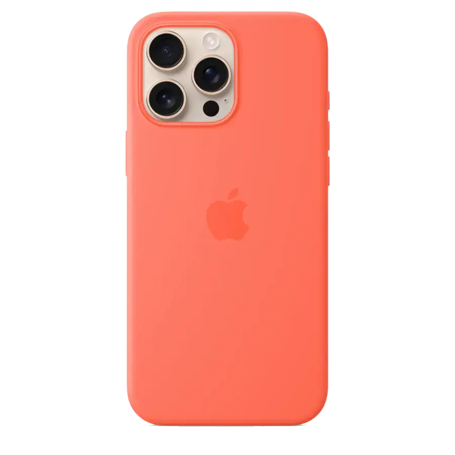 Чехол Apple iPhone 16 Pro Max Silicone Case with MagSafe - Tangerine (MDGX4)