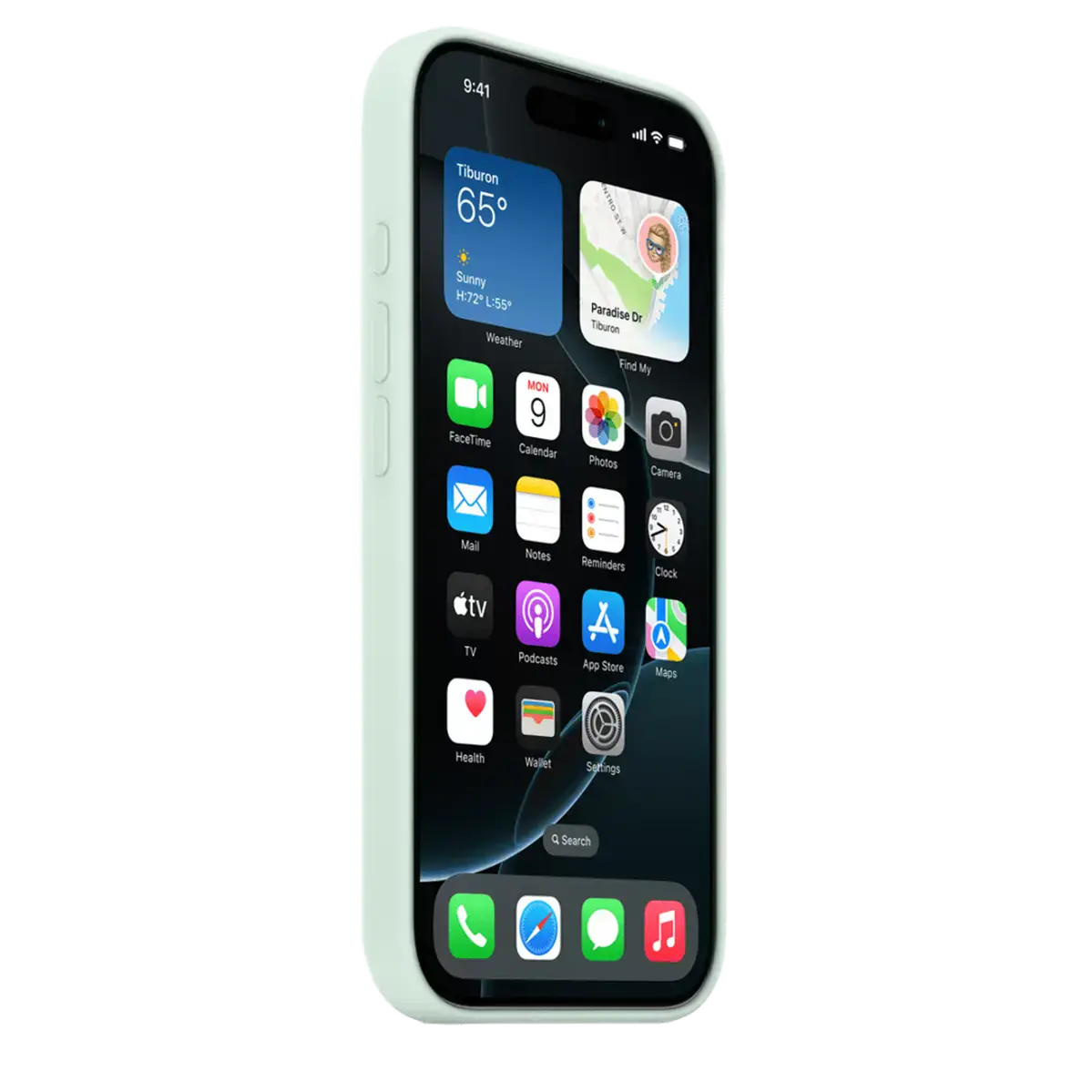 Чохол Apple iPhone 16 Pro Silicone Case with MagSafe - Aquamarine (MDG04)