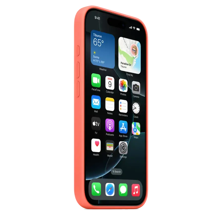 Чехол Apple iPhone 16 Pro Silicone Case with MagSafe - Tangerine (MDFY4)