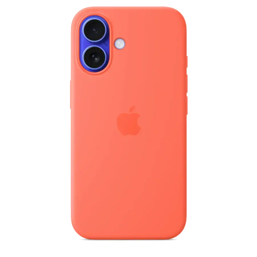 Чохол Apple iPhone 16 Silicone Case with MagSafe Lux Copy - Tangerine