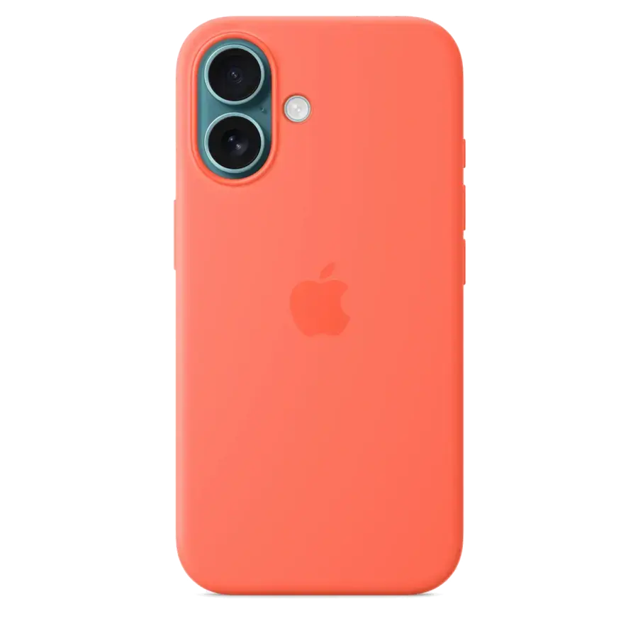 Чохол Apple iPhone 16 Silicone Case with MagSafe Lux Copy - Tangerine