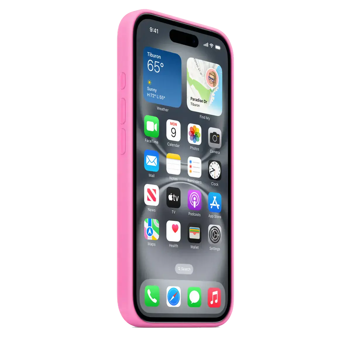 Чехол Apple iPhone 16 Silicone Case with MagSafe - Peony (MDGM4)
