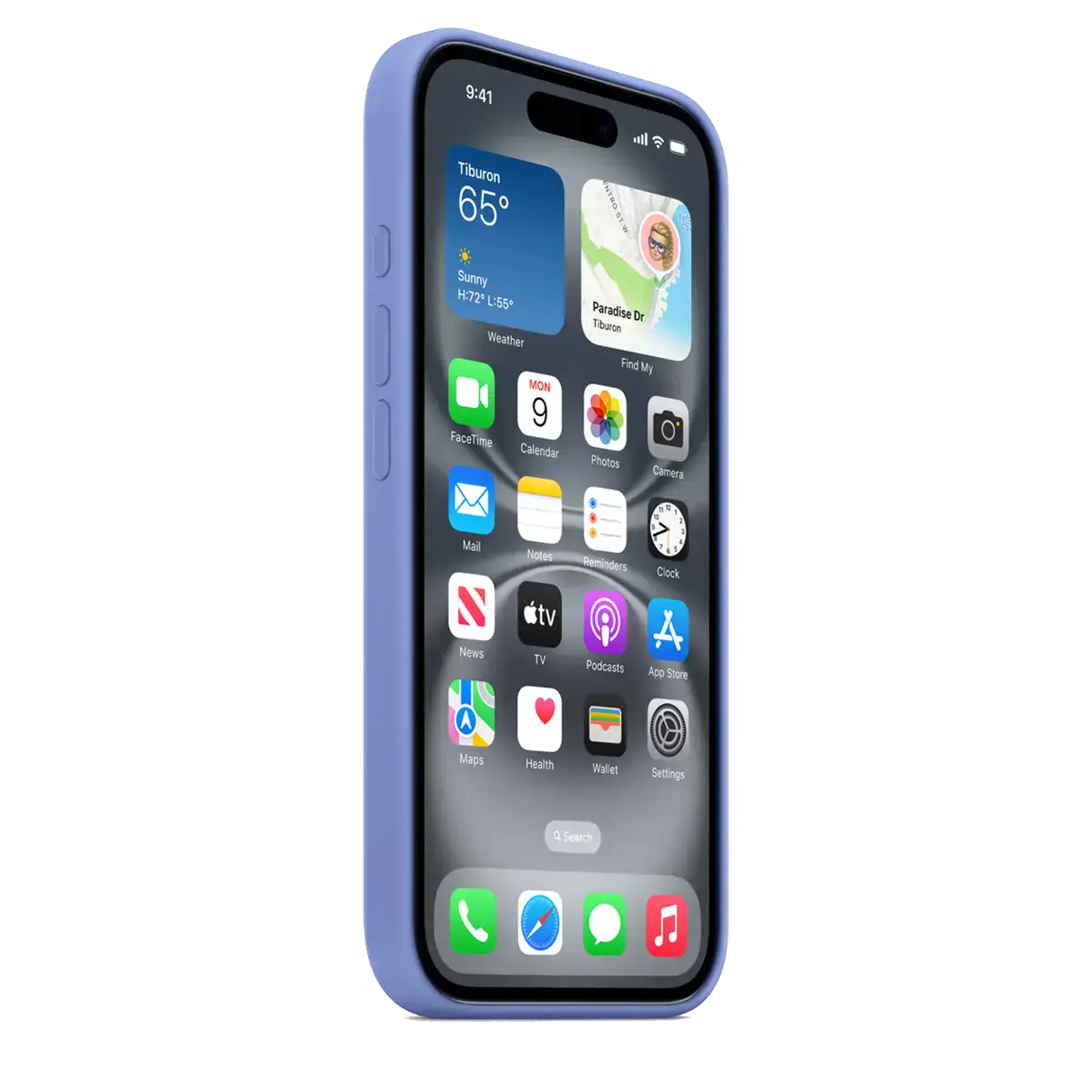 Чехол Apple iPhone 16 Silicone Case with MagSafe - Periwinkle (MDGQ4)