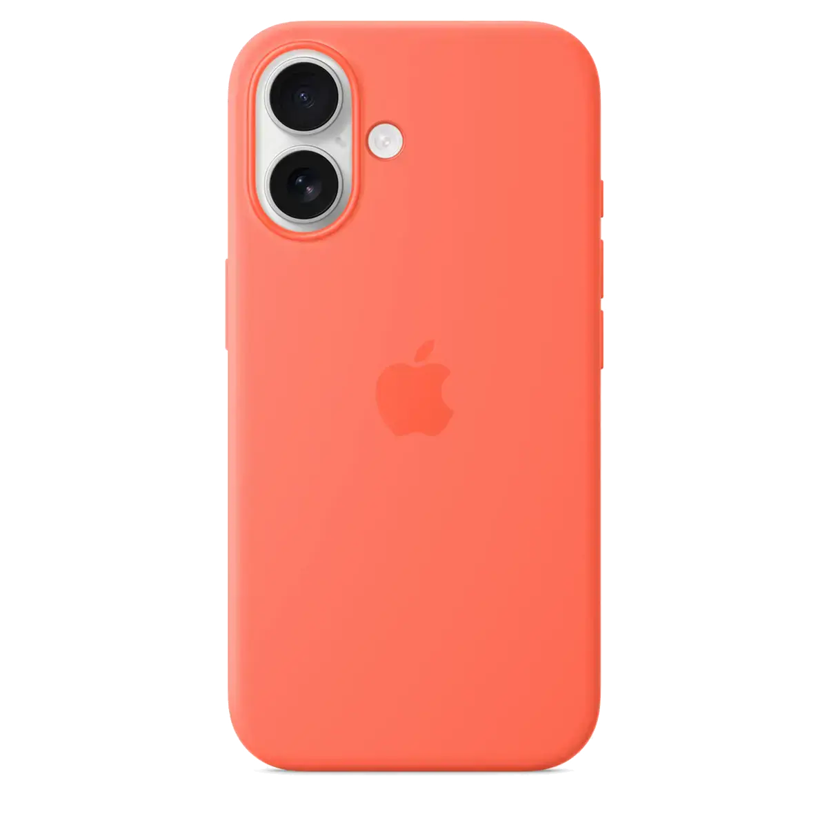 Чехол Apple iPhone 16 Silicone Case with MagSafe Lux Copy - Tangerine