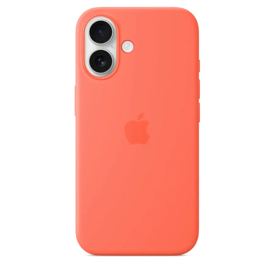 Чохол Apple iPhone 16 Silicone Case with MagSafe Lux Copy - Tangerine