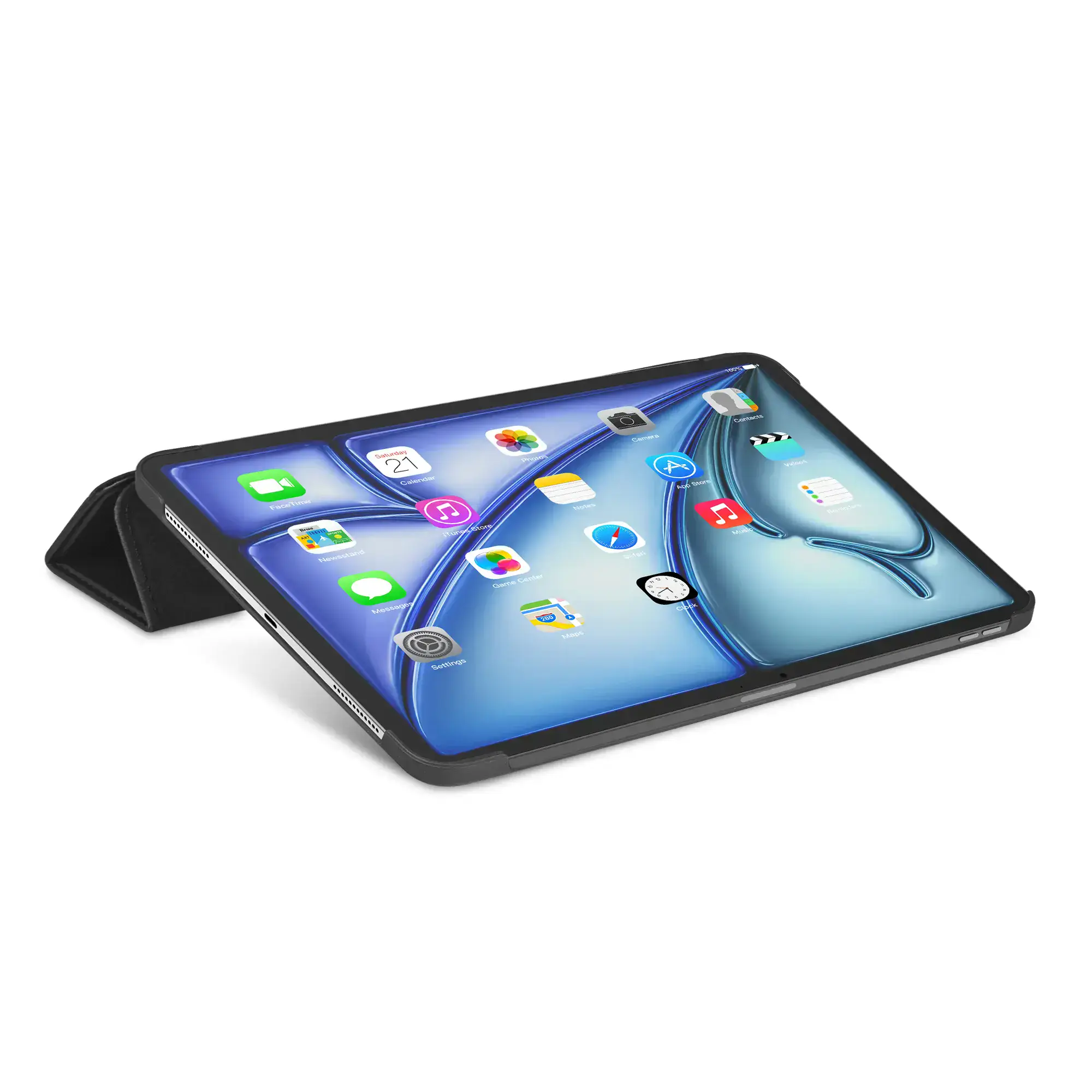 Чохол-книжка DECODED Textured Silicone Slim Case для iPad Air 11-inch [M3 and M2] - Charcoal Black (D24IPAA109SC1CL)
