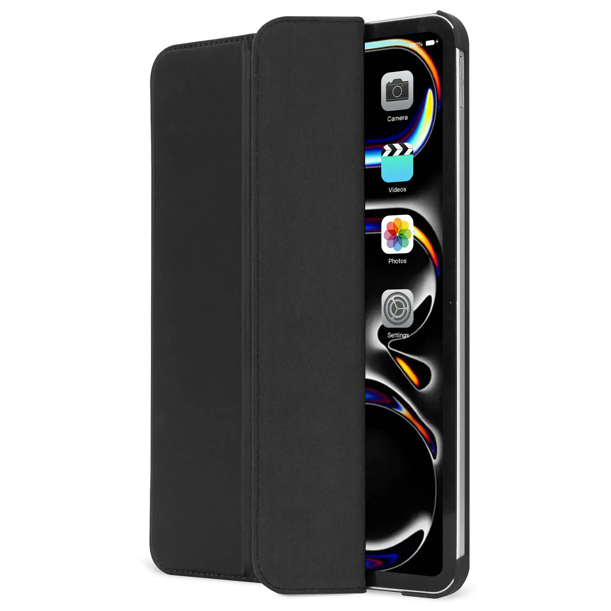 Чохол-книжка DECODED Textured Silicone Slim Case для iPad Pro 11" [M4] - Charcoal Black (D24IPAP11SC1CL)