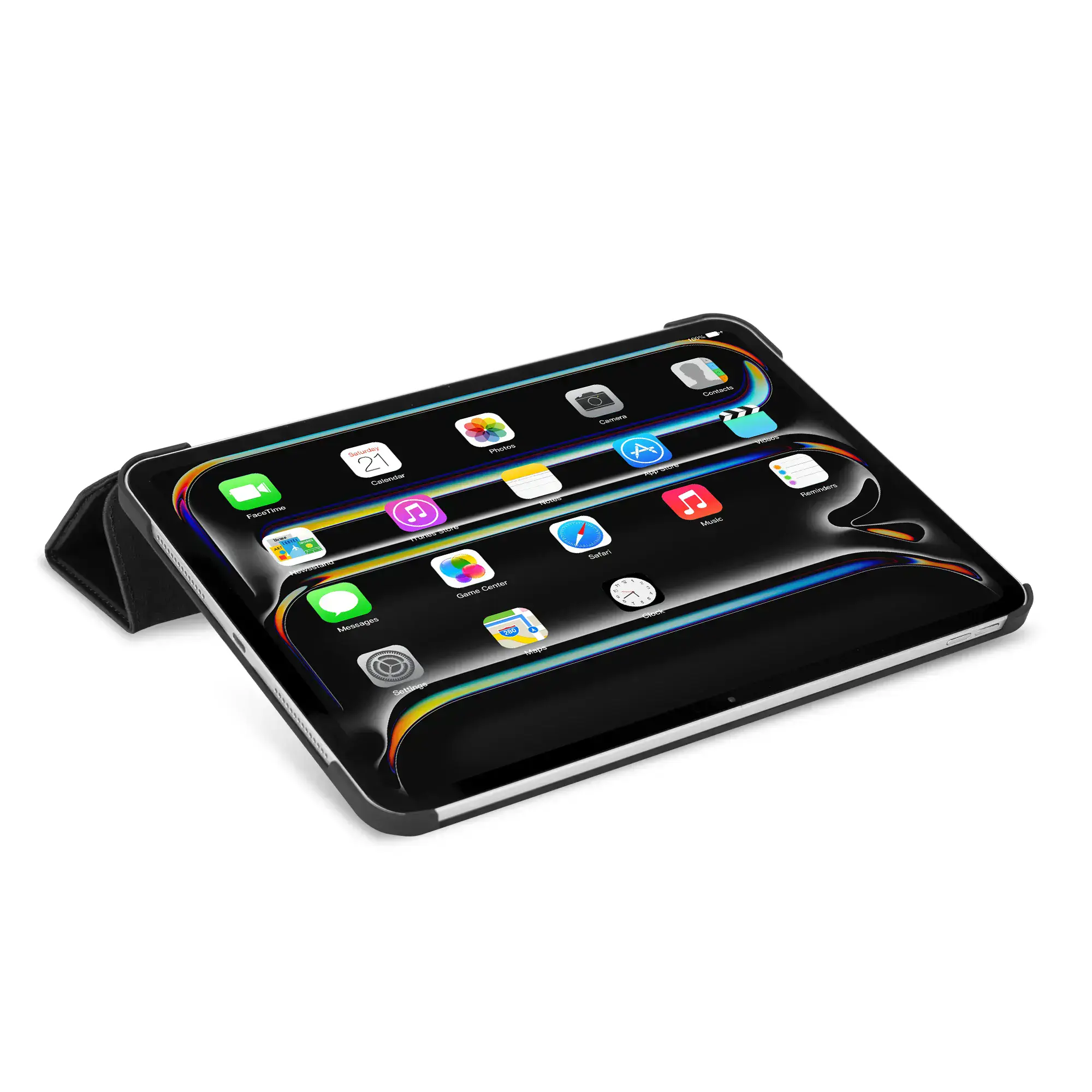 Чохол-книжка DECODED Textured Silicone Slim Case для iPad Pro 11" [M4] - Charcoal Black (D24IPAP11SC1CL)