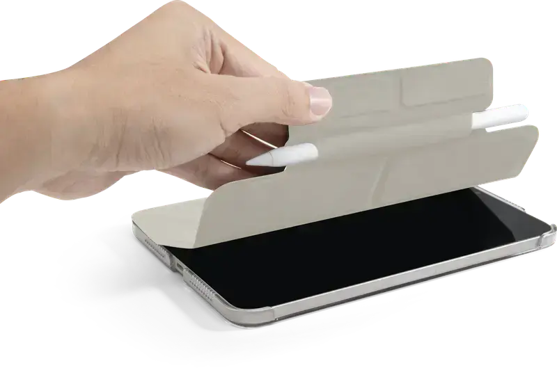 Чохол-книжка LAUT HUEX FOLIO для iPad mini 6/iPad mini 7 та Pencil - Cream White (L_IPM7_HF_W)