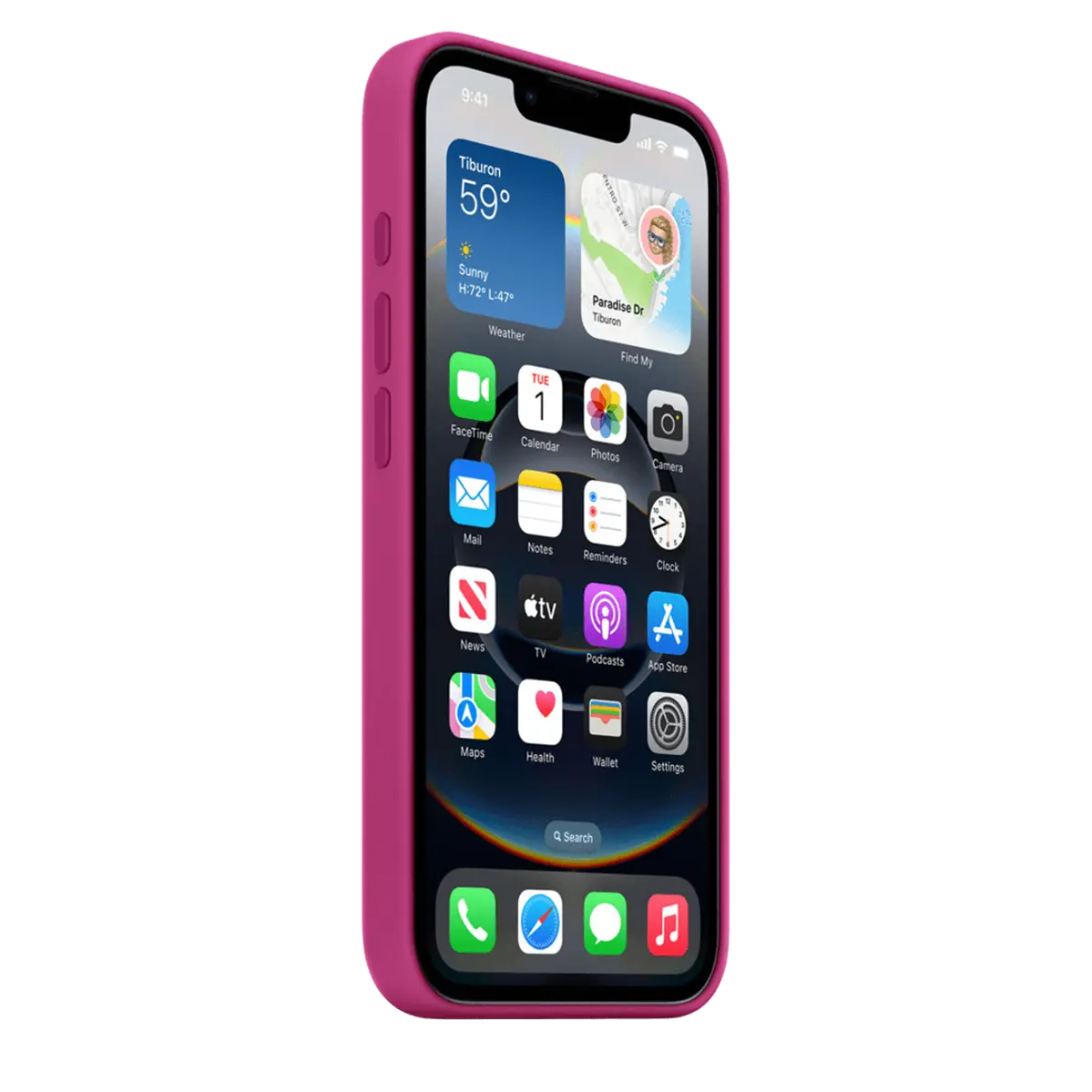 Чехол Lux Copy iPhone 16e Silicone Case – Fuchsia