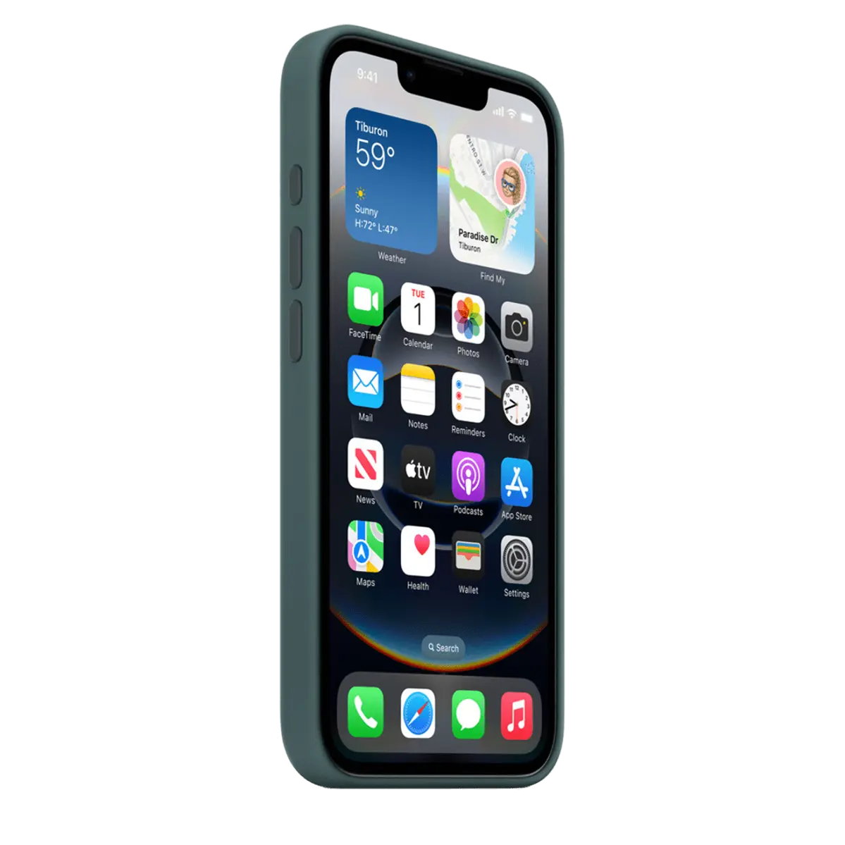 Чехол Lux Copy iPhone 16e Silicone Case – Lake Green
