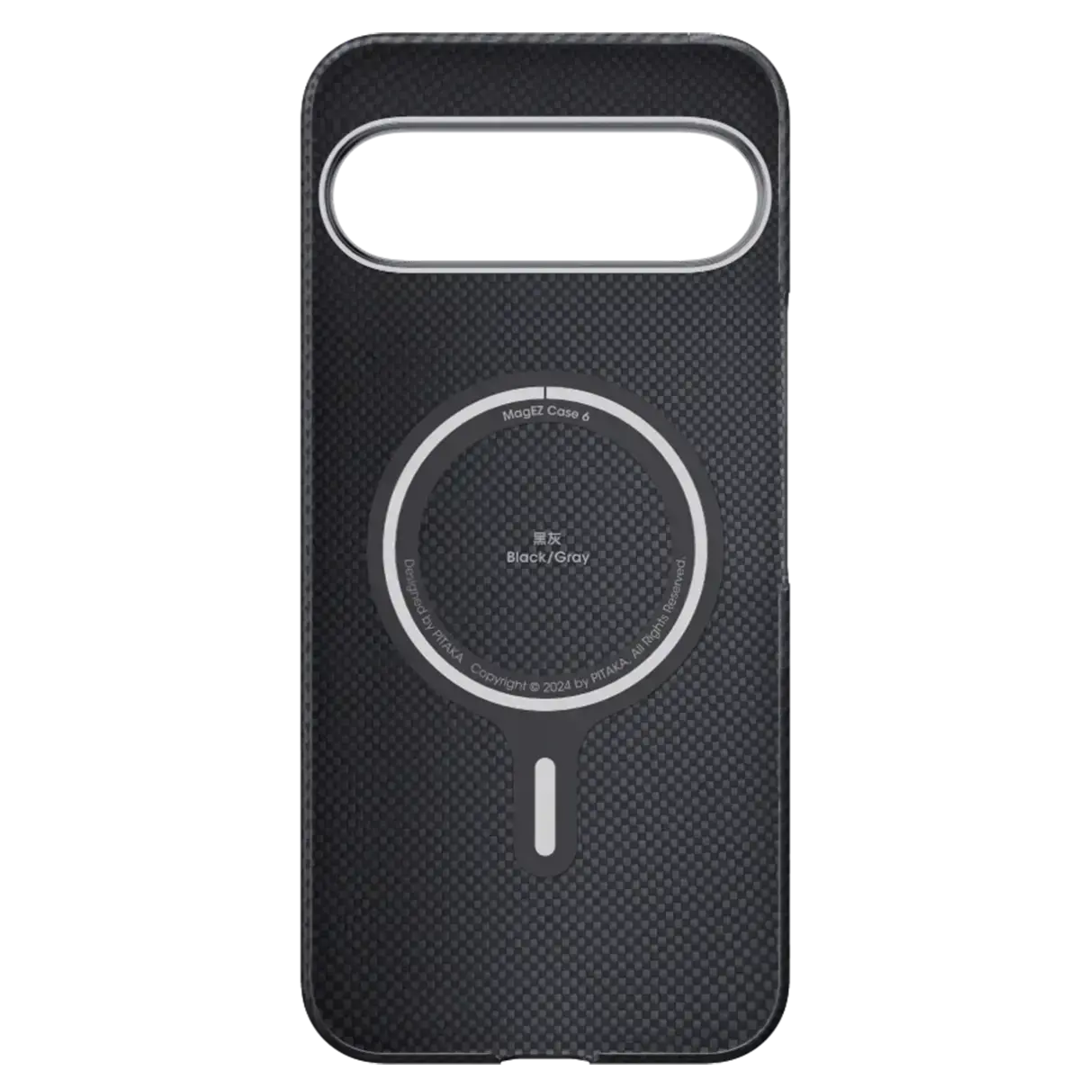Чохол Pitaka Ultra-Slim Case Classic Twill 600D for Google Pixel 9/9Pro - Black/Grey (GPB2401)