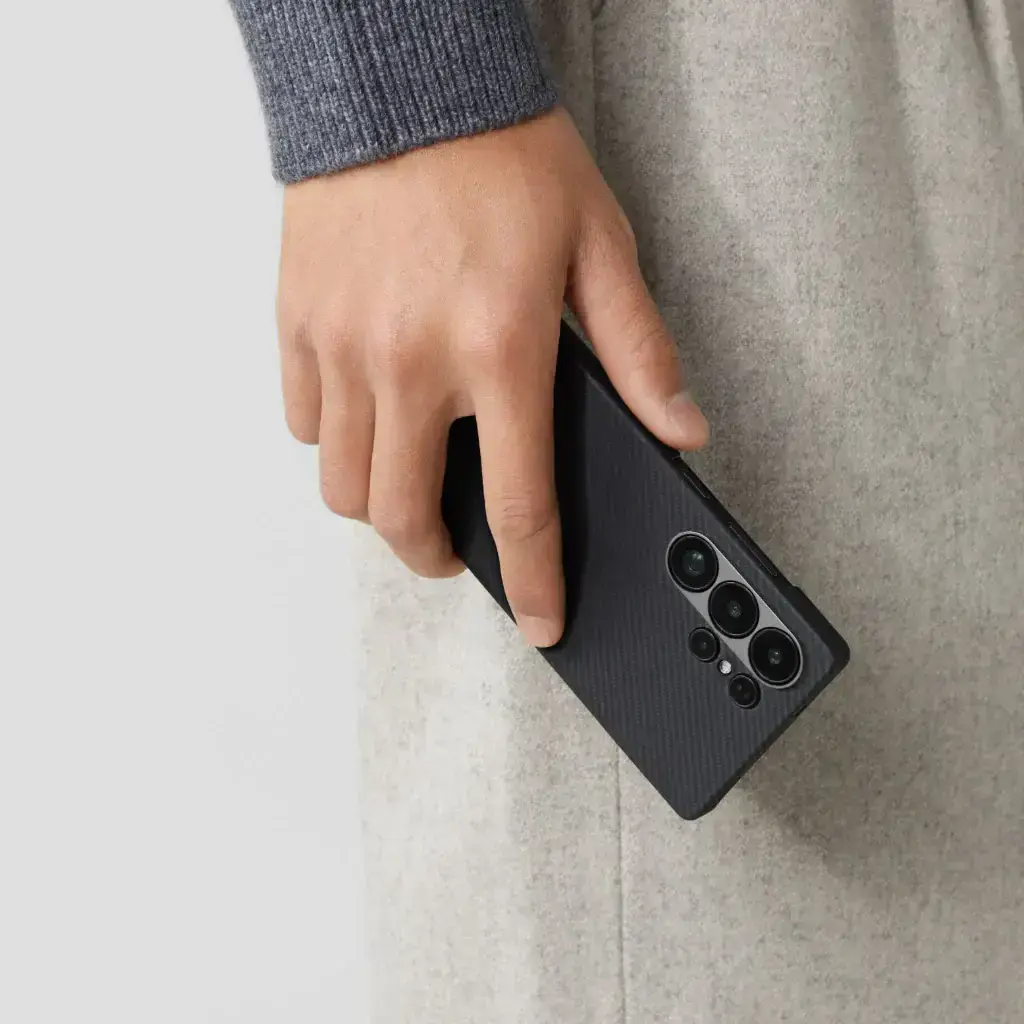 Чохол Pitaka Ultra-Slim Case Classic Twill 600D for Samsung Galaxy S25 Ultra - Black/Grey (KS2501U)