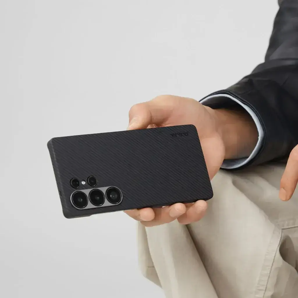 Чохол Pitaka Ultra-Slim Case Classic Twill 600D for Samsung Galaxy S25 Ultra - Black/Grey (KS2501U)