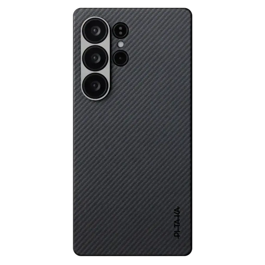 Чехол Pitaka Ultra-Slim Case Classic Twill 600D for Samsung Galaxy S25 Ultra - Black/Grey (KS2501U)
