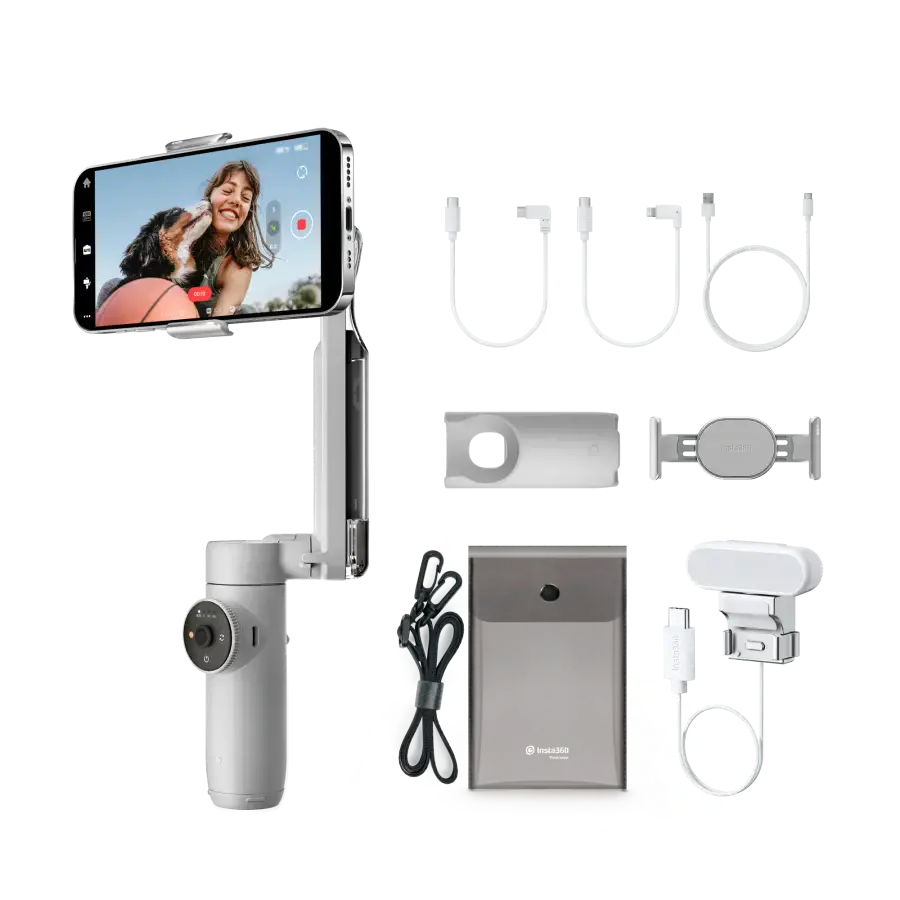 Cтабілізатор Insta360 Flow [Creator Bundle] - Stone Gray (CINSABBA_FLOW05)