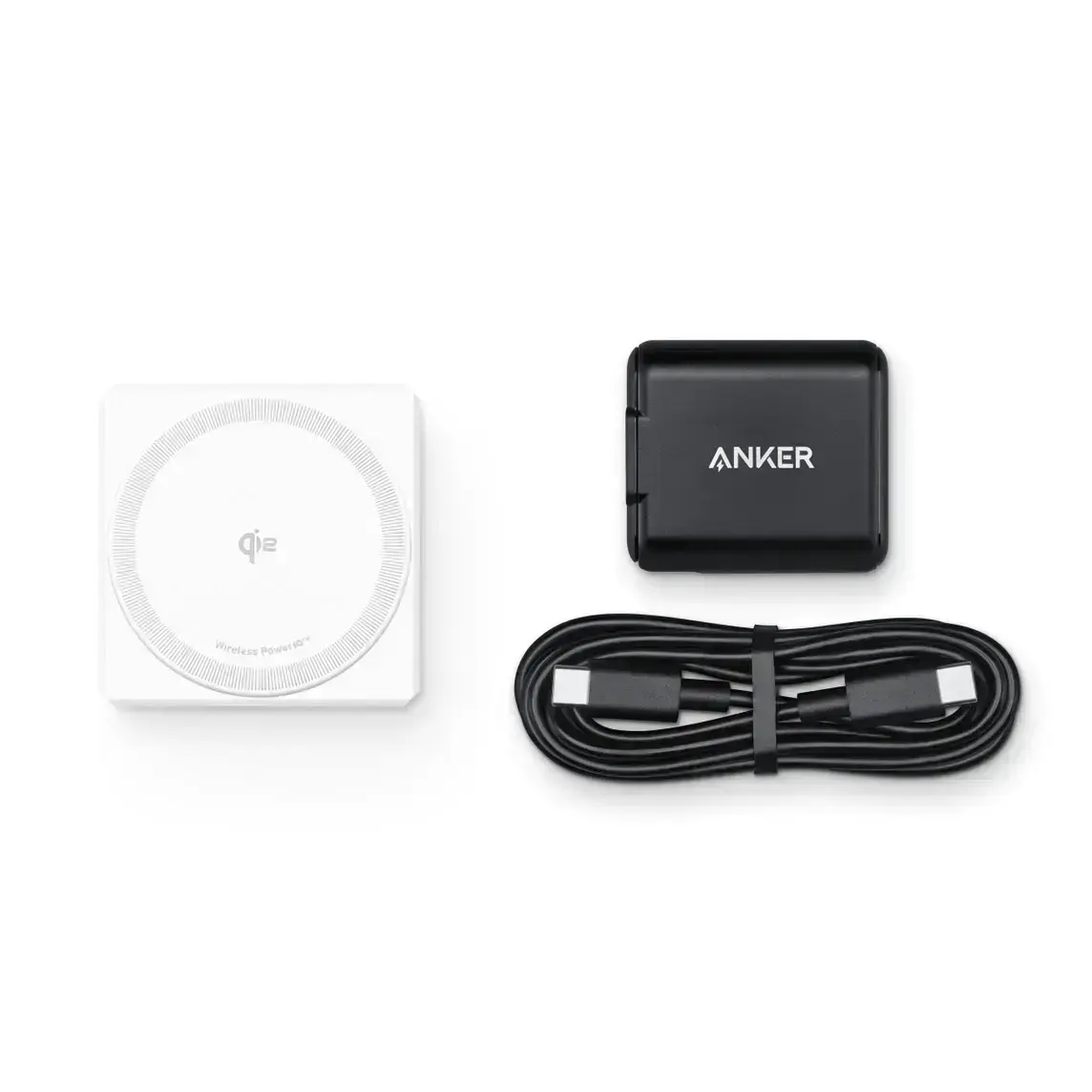 Док-станция Anker 3-in-1 Cube with Qi2 – White (Y1812H21) US Plug