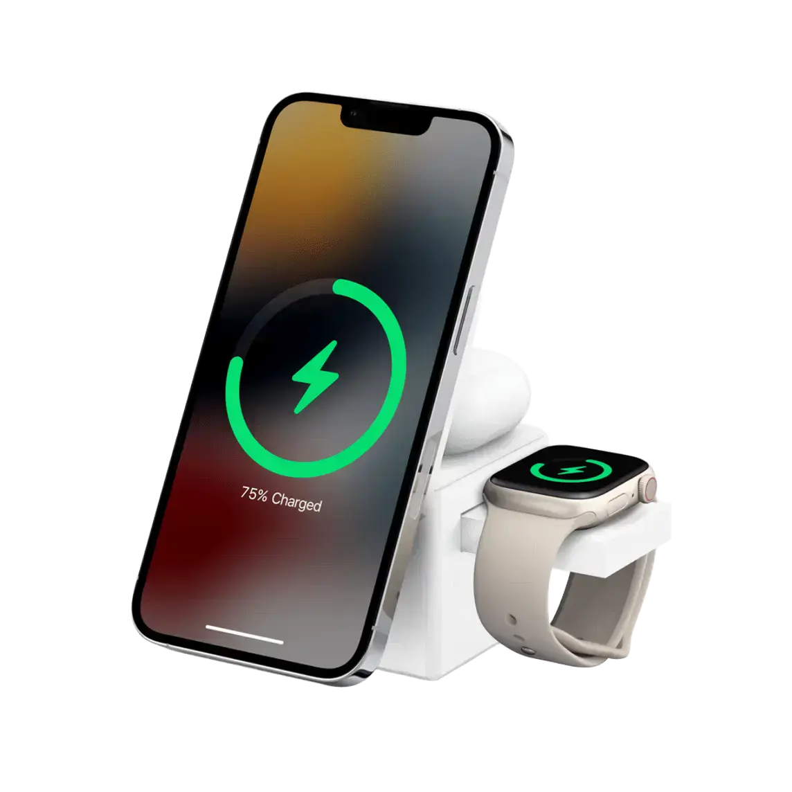 Док-станция Anker 3-in-1 Cube with Qi2 – White (Y1812H21) EU Plug