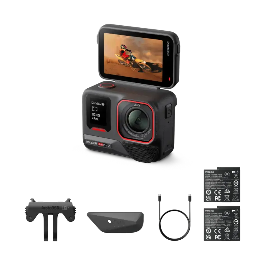 Екшн-камера Insta360 Ace Pro 2 Standard Bundle [Dual Battery] (CINSBBGA_ACEPRO208)