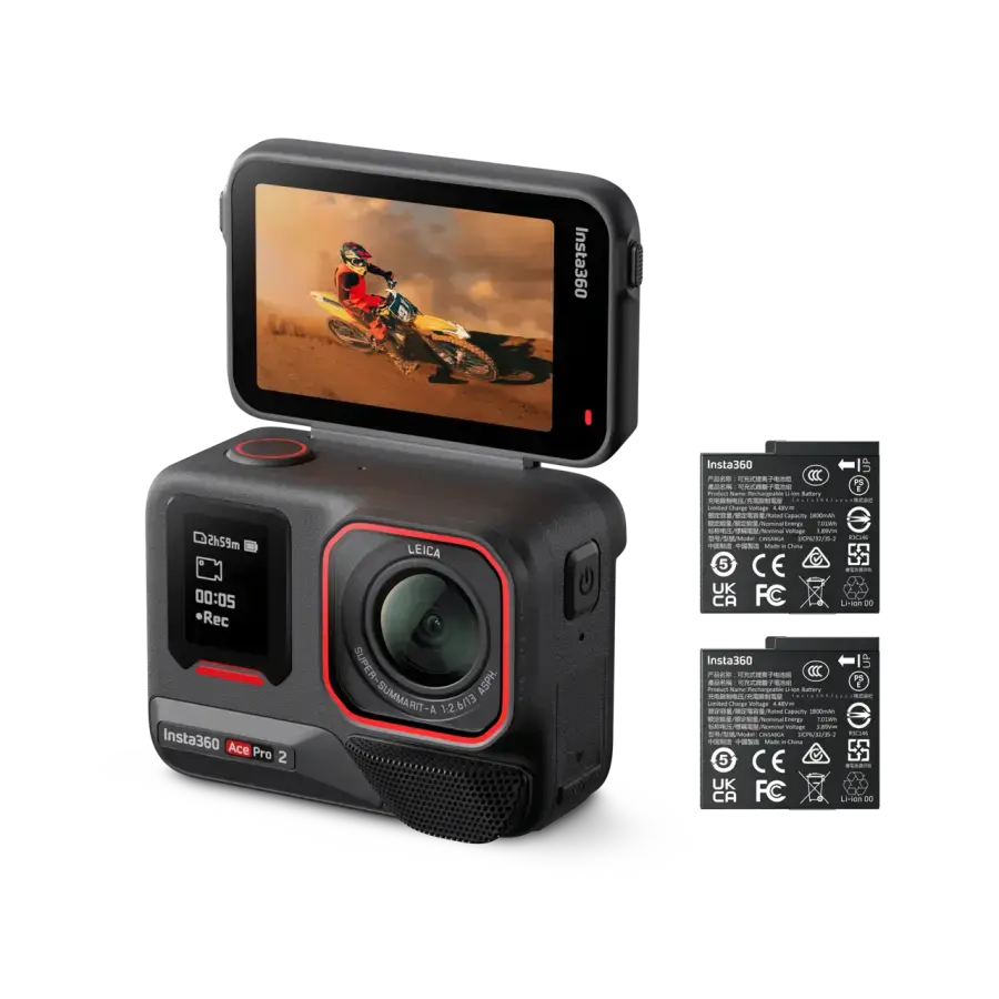 Екшн-камера Insta360 Ace Pro 2 Standard Bundle [Dual Battery] (CINSBBGA_ACEPRO208)