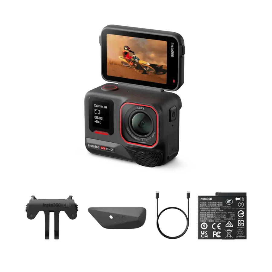 Екшн-камера Insta360 Ace Pro 2 Standard Bundle [Single Battery] (CINSBBGA_ACEPRO201)