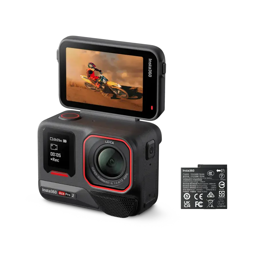 Екшн-камера Insta360 Ace Pro 2 Standard Bundle [Single Battery] (CINSBBGA_ACEPRO201)