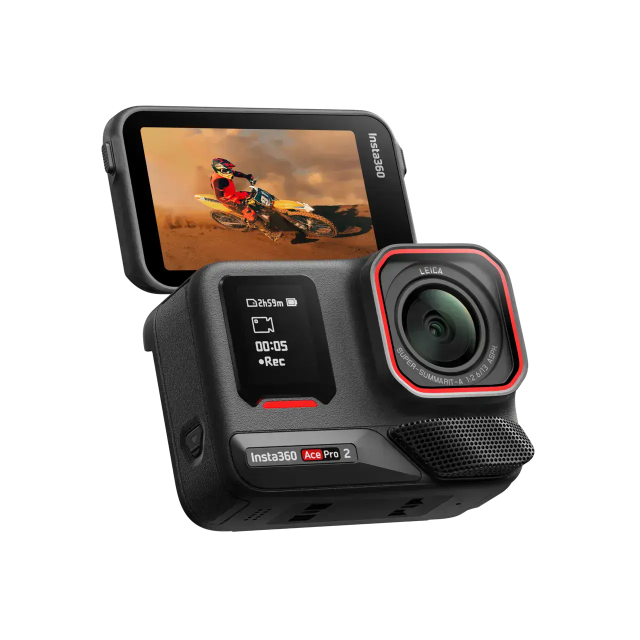 Экшн-камера Insta360 Ace Pro 2 Xplorer Bundle [Dual Battery] - Slate Gray (CINSBBGA_ACEPRO242)