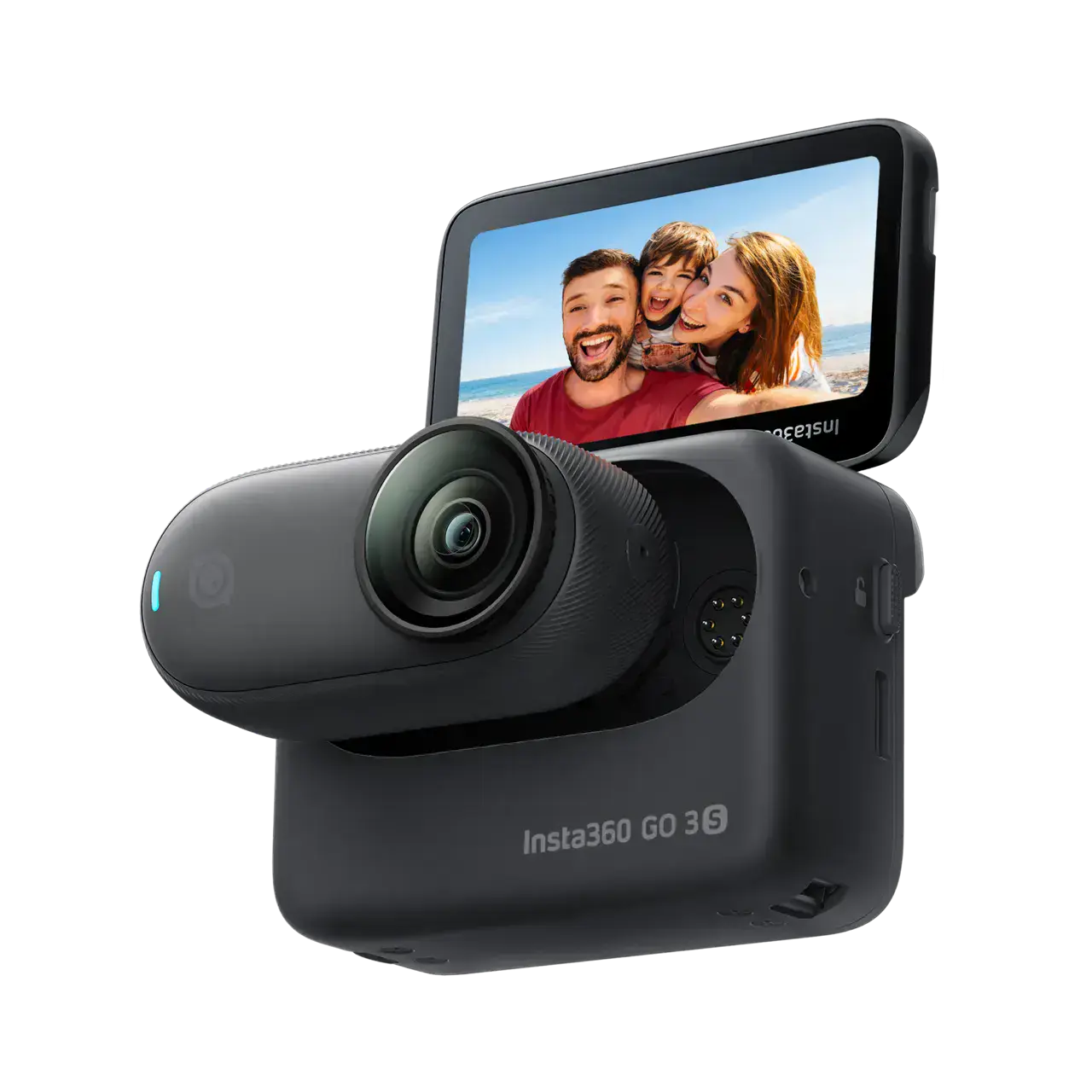 Экшн-камера Insta360 GO 3S 64GB Standard Bundle - Midnight Black (CINSAATA_GO3S14)