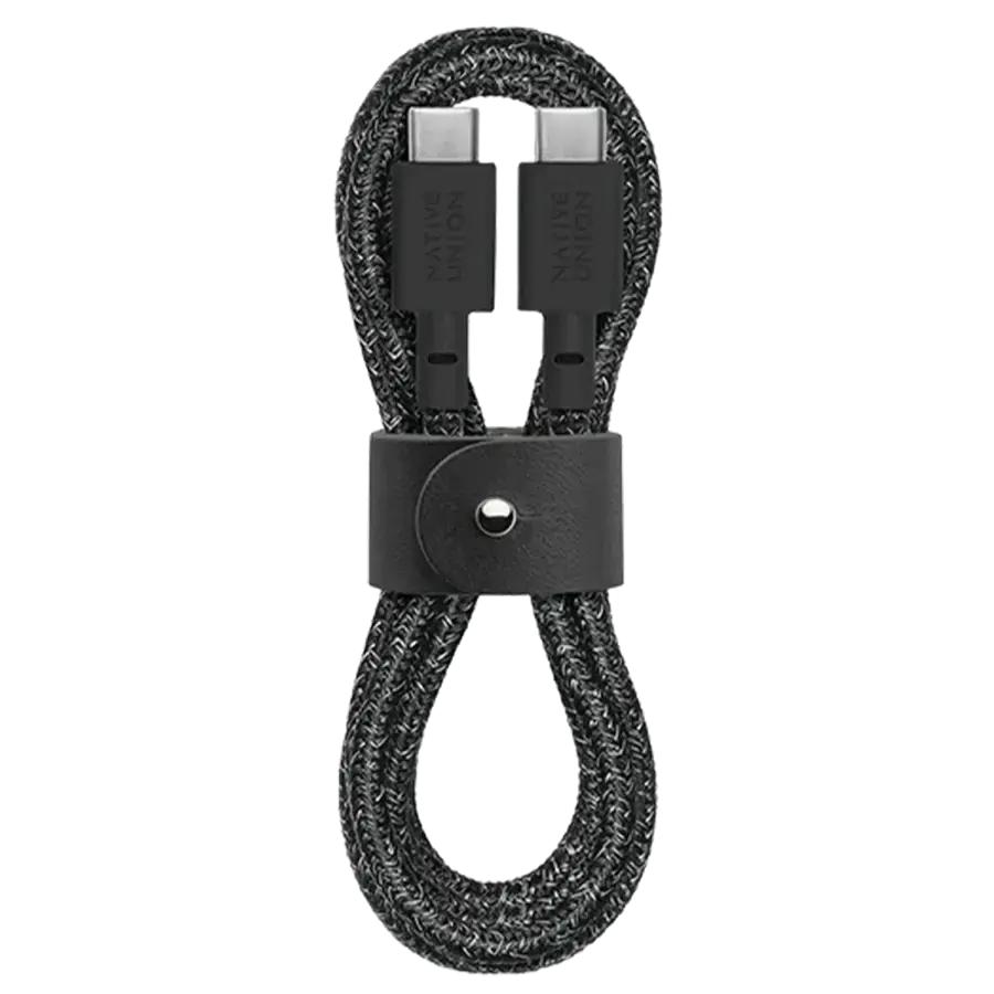 Кабель Native Union Belt XL Cable USB-C to USB-C Cosmos Black [3 m] (BELT-XL-C-COS-3-NP)