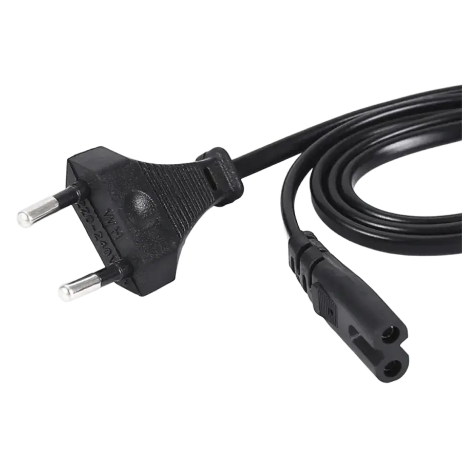 Кабель живлення 220V 2-контактний C7 1.8m CEE 7/16 (16134)