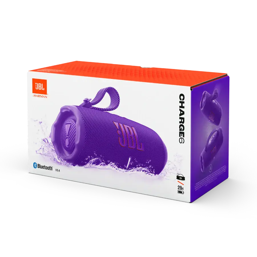 Колонка JBL Charge 6 - Purple (JBLCHARGE6PUR)