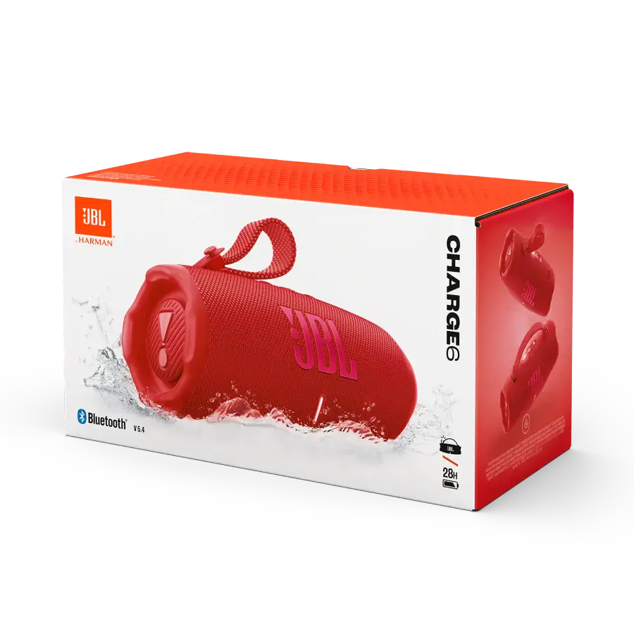 Колонка JBL Charge 6 - Red (JBLCHARGE6RED)