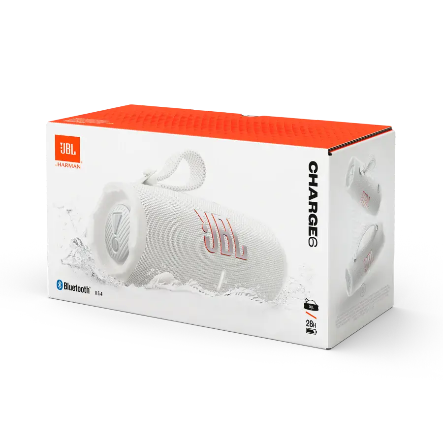 Колонка JBL Charge 6 - White (JBLCHARGE6WHT)