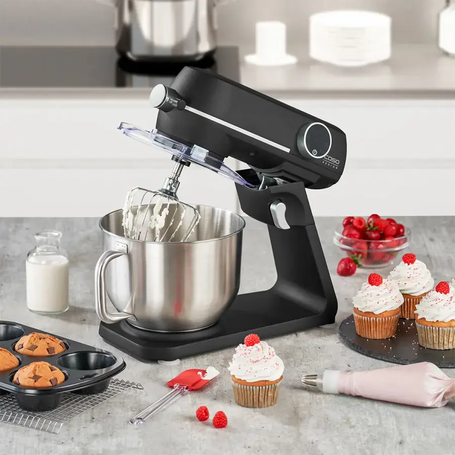 Кухонний комбайн тістоміс CASO KM 1800 Black-E 1800W (4038437031560)