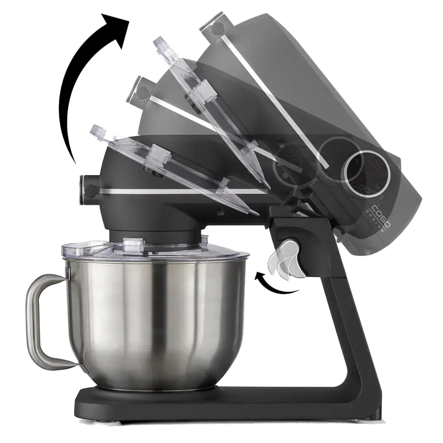 Кухонний комбайн тістоміс CASO KM 1800 Black-E 1800W (4038437031560)