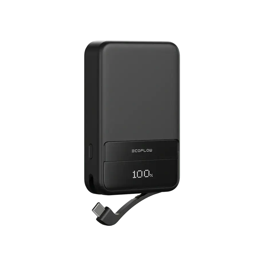 Магнітний павербанк з підставкою EcoFlow RAPID Magnetic Power Bank 10000mAh Qi2 - Black (EF-RAPID10000-EU-B)