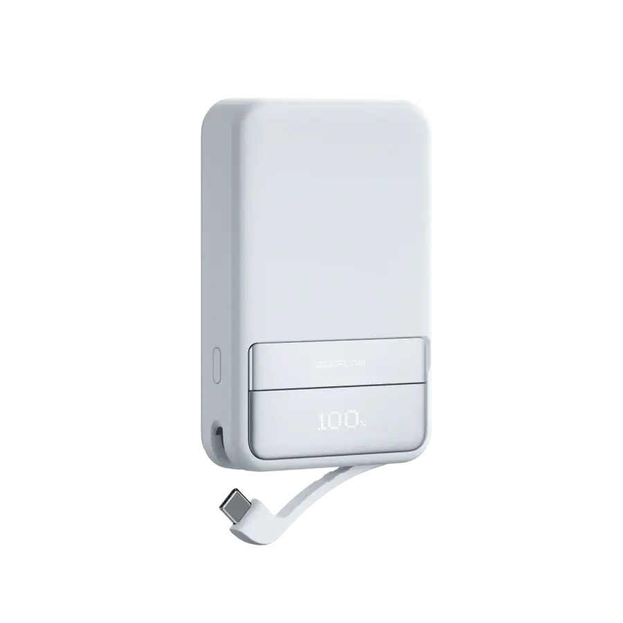 Магнітний павербанк з підставкою EcoFLow RAPID Magnetic Power Bank 10000mAh Qi2 - Light Blue