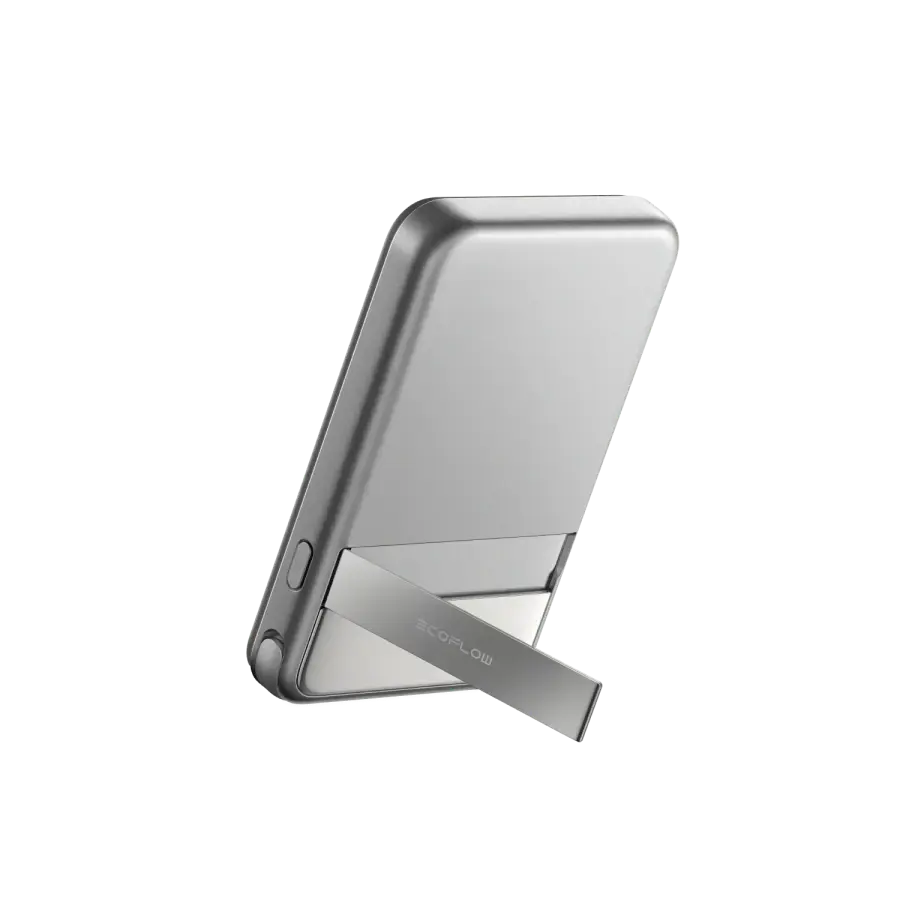 Магнітний павербанк з підставкою EcoFLow RAPID Magnetic Power Bank 10000mAh Qi2 - Silver (EF-RAPID10000-EU)