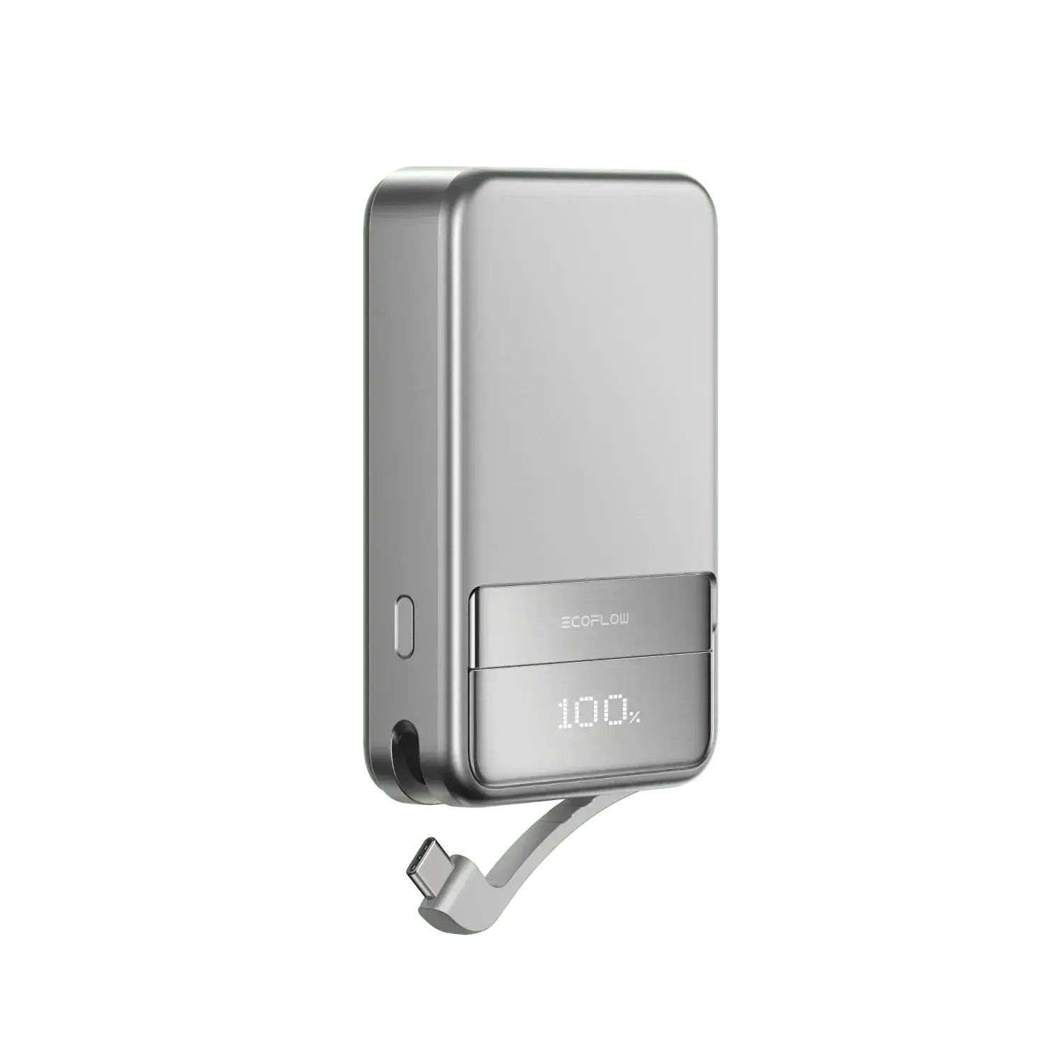 Магнитный павербанк с подставкой EcoFLow RAPID Magnetic Power Bank 10000mAh Qi2 - Silver (EF-RAPID10000-B-EU)