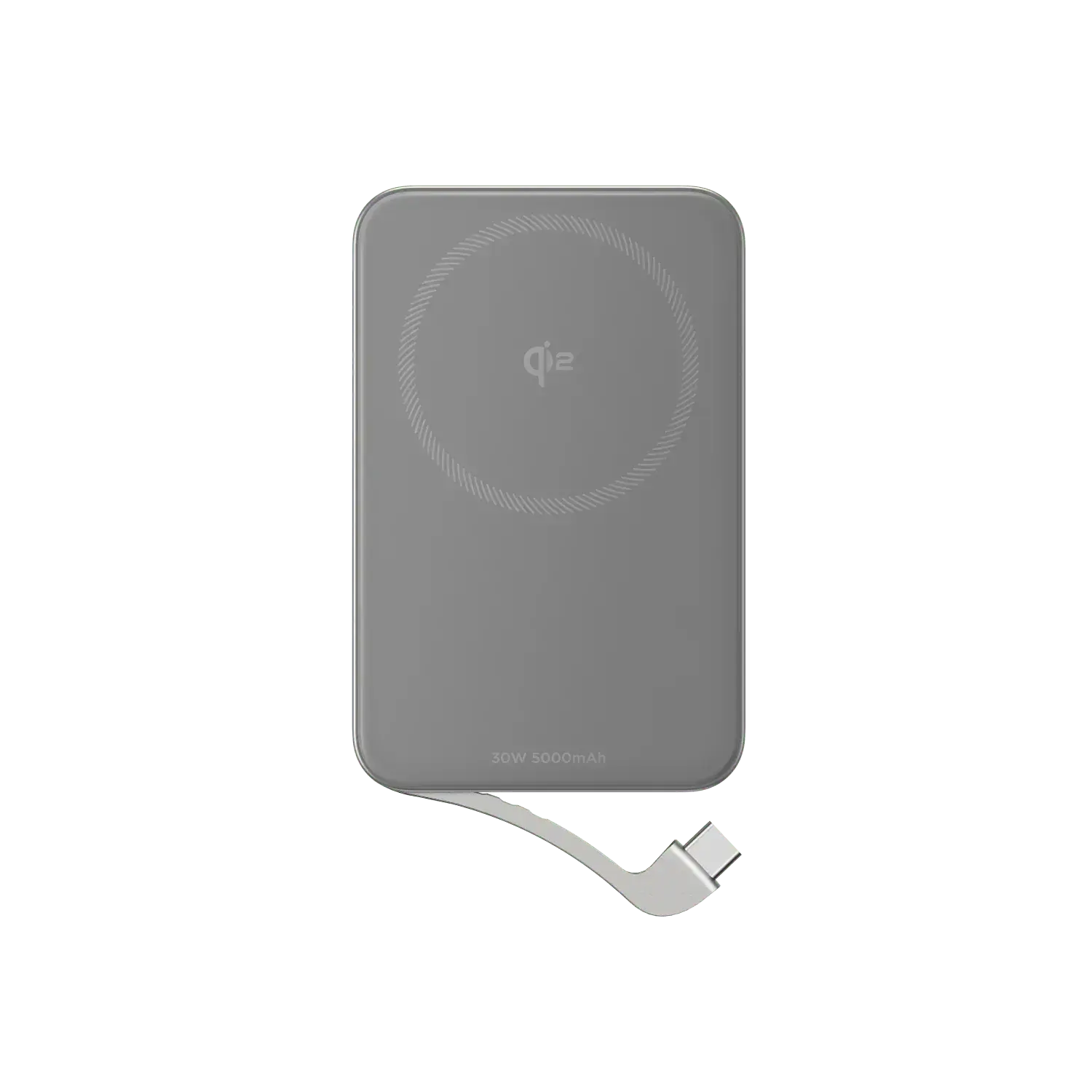 Магнитный павербанк с подставкой EcoFlow RAPID Magnetic Power Bank 5000mAh Qi2 – Silver (EF-RAPID5000-B-EU)