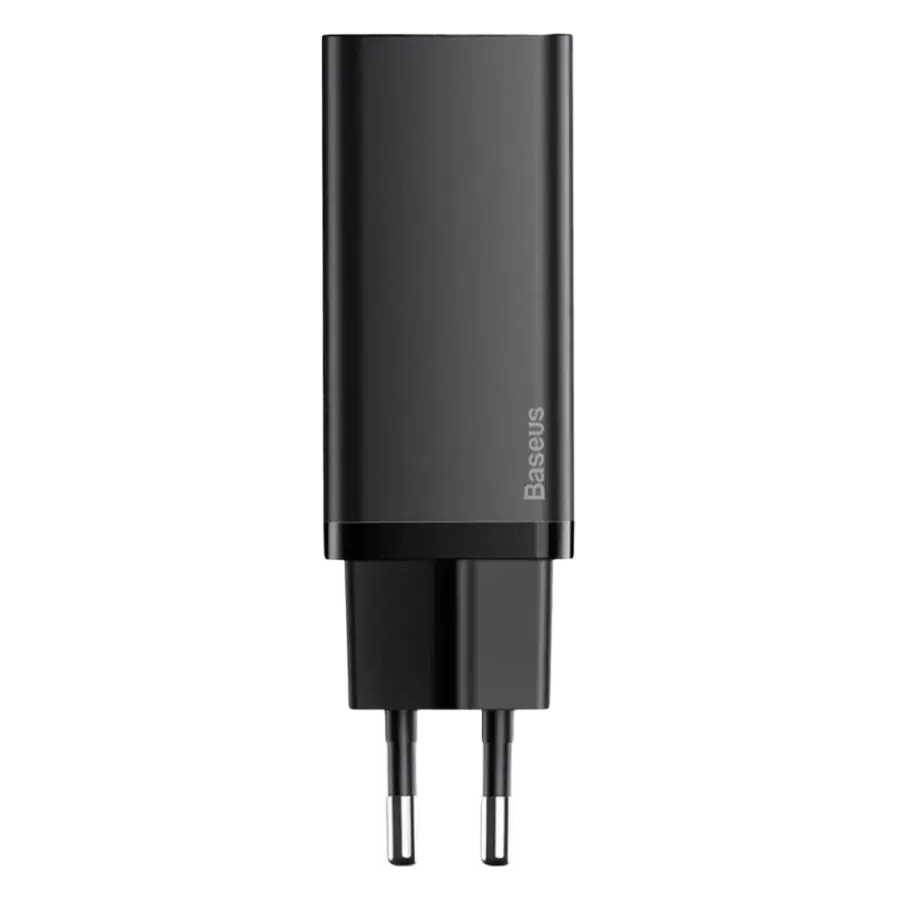 Мережевий зарядний пристрій Baseus GaN2 Lite Quick Charger C+U 65W EU - Black (CCGAN2L-B01)